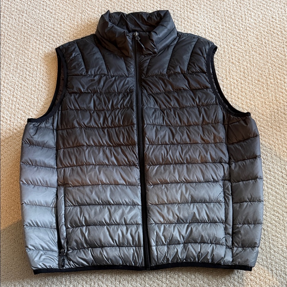 Hawke & Co Black Quilted Packable Puffer Vest